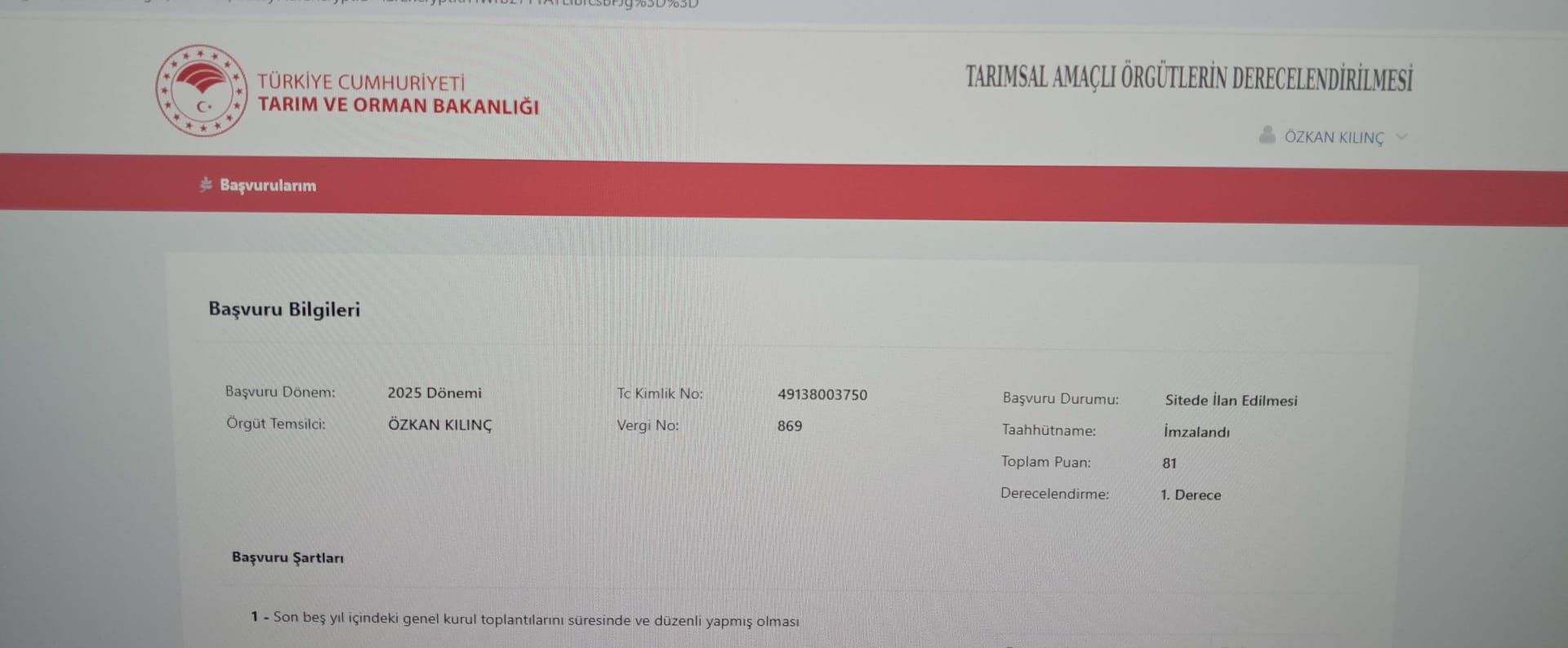 BİRLİKLERİN DERECELENDİRİLMESİ